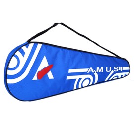 ITODA Portable Badminton Racket Bag Waterproof Dustproof Badminton Carry Bag Lightweight Tennis Racquet Bag Sport Outdoor Badminton Racket Cover Case Single Shoulder Equipment Bags Protective Cover