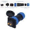 Waterproof Connector Square 4 Holes IP68 Aviation Power Socket 380V