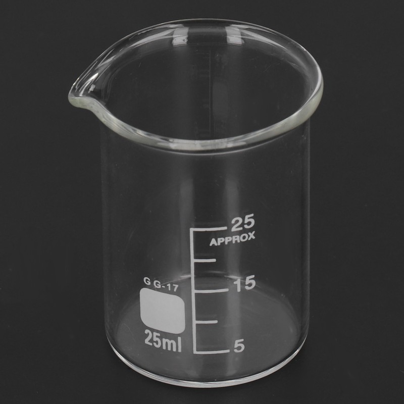 10PCS Glass Beaker Set Experiment Measuring Cup with Scale Teaching