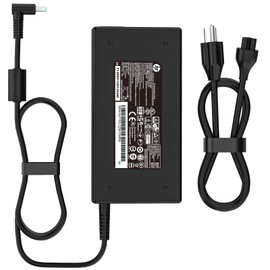 120W Gaming Laptop Charger Fit for HP USB-C Dock G5 USB-C/A Universal Dock G2 5TW13AA Envy 15 17 Series Omen 15-5000 5100 5200 710415-001 L41856-001 19.5V 6.15A Adapter Power Supply