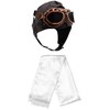 Nicky Bigs Novelties Adult Deluxe Brown Vinyl Vintage Pilot Aviator