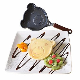 Good & Good- Mini Sartén para Hotcakes en Forma de Osito- Sartén antiadherente de panqueques con forma para niños- Molde para Hotcakes Mini