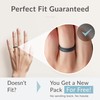 ThunderFit Silicone Ring Wedding Bands for Women, Elegant Wavy Grooves,