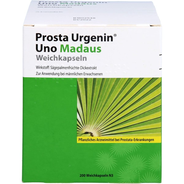 Nicht vorhanden Prosta Urgenin Uno Madaus 320 mg, Weichkapseln, 200 St WKA
