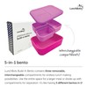 LunchBots Build -a- Bento Lunch Box, Silicone Bento Box for