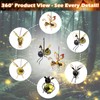 Hanging Solar Bee Light, 2pcs Solar Lanterns for Outside, 2025