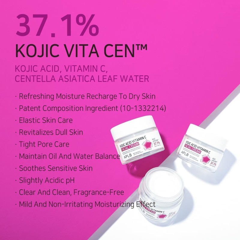 Crema Kojic Acid Vitamin C Facial Cream APLB de 55ml