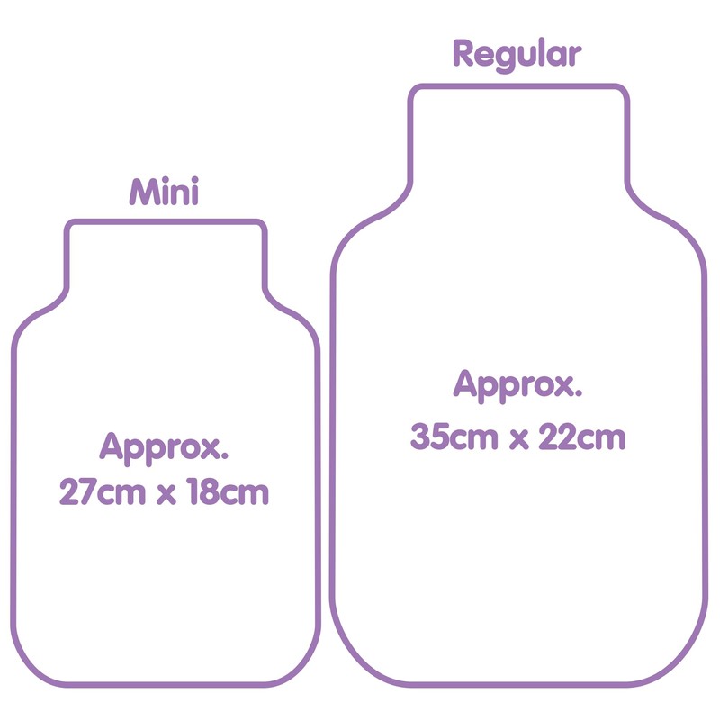 Wheat Bag Microwavable Bottle Shaped Heat Pack - 27cm x