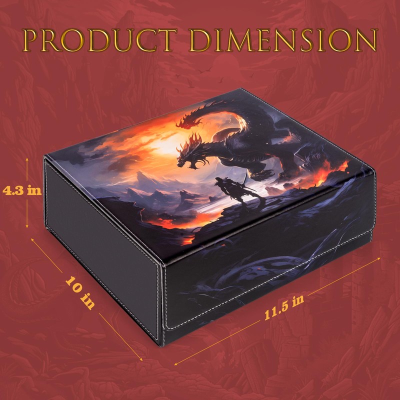 ULTRGEE Card Deck Box compatible with MTG Card - Holds