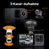 Dash Cam Car Front Rear 4K + 1080P WiFi Dash