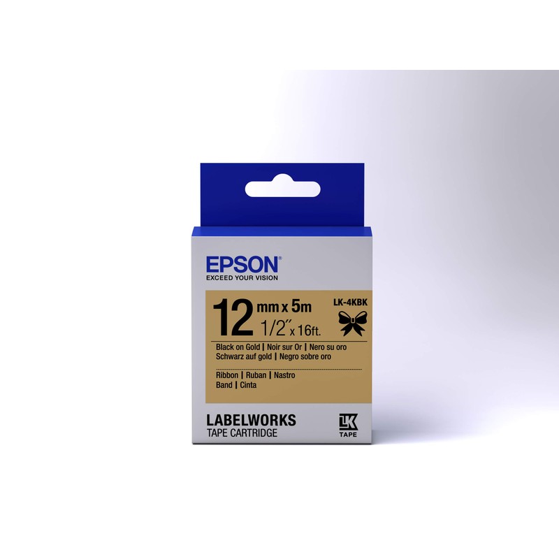 EPSON Ribbon LK-4KBK Satin Gold/Black
