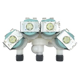 Upgraded W11165546 W11096267 Washing Machine Water Inlet Valve - For Whirlpool Convertible Water Inlet Valve, Maytag Kenmore Washing Machine - W11220230 for Blutoget's W10839828 33090105 W10758828