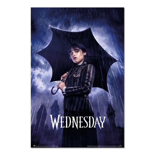 Grupo Erik Wednesday Umbrella Poster - 35.8 x 24.2 Inches / 91 x 61.5 cm - Shipped Rolled - Cool Posters - Art Posters - Posters & Prints - Wall Poster