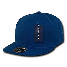 DECKY Retro Fitted Cap, Royal, 6 7/8