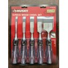 Husky 5 pc Wood Working Chisel Set : 1/4" 1/2"