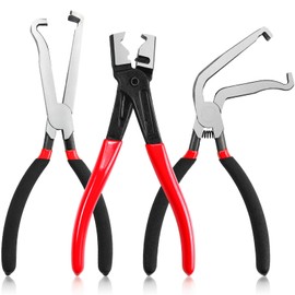 Electrical Disconnect Pliers, 3-Pack Automotive Tools, Fuel Line Clip Removal Tool, Ignition Coil Safety Wire Pliers, for Cars Trucks Clamp Repair