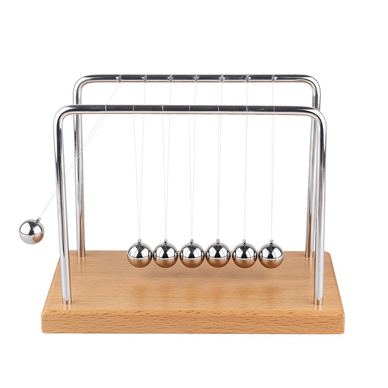 Smilesorg Newton's Cradle Balance Balls Fascinating Physics Gadget for Home