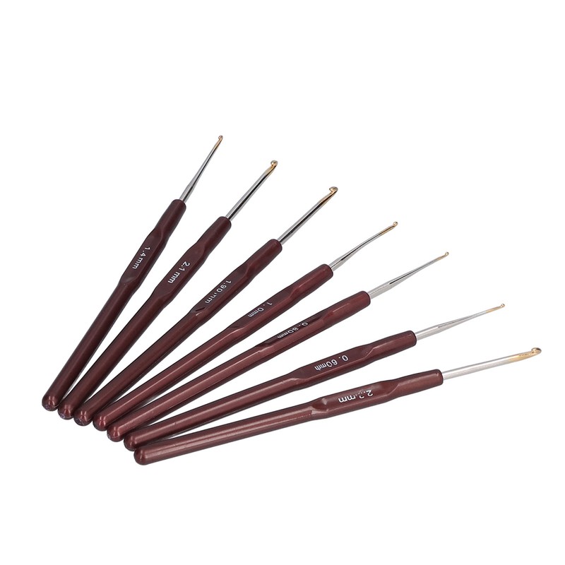 18Pcs Crochet Needle Comfortable Grip Aluminum Material Portable Sweater Needle