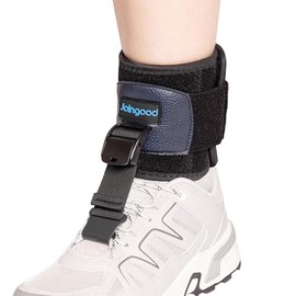 Foot Drop Brace, AFO Drop Foot Brace for Walking with Shoes, Soft Foot Drop Splint for Ankle Joint, Adjustable Brace for Foot Drop Support, Fits Left or Right Foot, Women & Men(S/M)