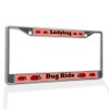 Fastasticdeals Metal Insert License Plate Frame Lady Bugs on Ride