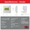 ELEKTROBOCK FRT7B3 Wireless Room Thermostat with Stand, Place Anywhere, with