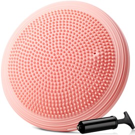 Libima Inflated Wobble Cushion Wiggle Seat for Sensory Kids Flexible Seating for Classroom Elementary Sensory Seat Balance Disc with Pump for Kids Adults Office School Home (Cornflower Lilac Color)