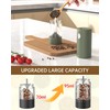 CIRCLE JOY Electric Salt and Pepper Grinder Set Rechargeable Salt