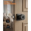 Black Interior Door Knobs, Privacy Door Knobs 10 Pack