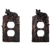 Black Bear Laying on a Tree Wall Plates, Duplex Outlet