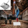 JQHUJNY 10inch Large Metal Chicken Poop Scooper, 33" to 60"