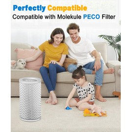 Facecool HEPA Filter Replacement Compatible with Molekule PECO Air Purifier, with 1 Pack PECO-Filter - White