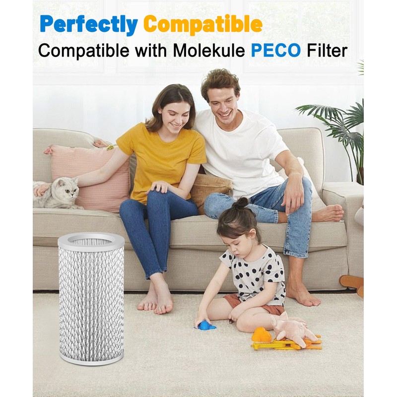 Facecool HEPA Filter Replacement Compatible with Molekule PECO Air Purifier,