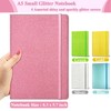 Pink Glitter Notebook A5 Lined, 21 x 14.5 cm, 80