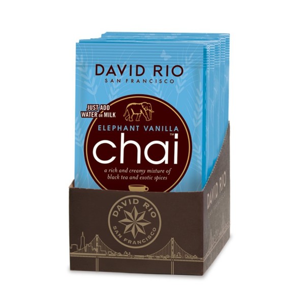 David Rio Chai Tea Single Serve Packets, Elephant Vanilla, 1.23 Ounce (Pack of 48)