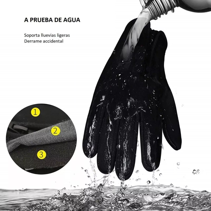 TechMel Guantes Neopreno Touch 2 Puntos Antiderrapante Contra Agua