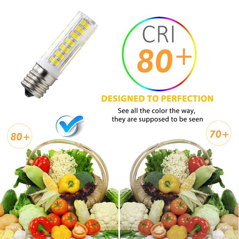 HXWY E17 LED Bulb for Microwave Oven Over Stove Appliance,