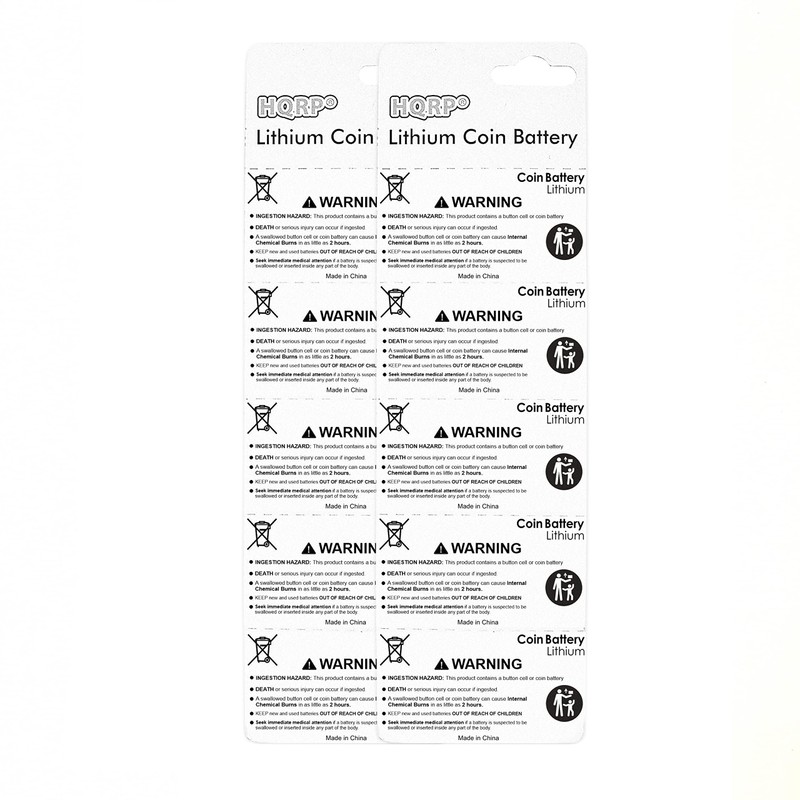 HQRP 10-Pack Battery Compatible with Miller Auto-Darkening Helmets Models Elite,