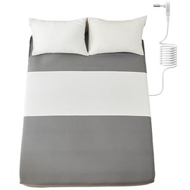 Grounding Sheets for Improving Sleep Quality，10% Pure Silver Fiber+90% Organic Cotton，Half Grounded Fitted Sheet，One Size Fit All Bed.