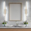 PRESDE 48" LED Vanity Light Bar, Modern Brushed Gold Bathroom