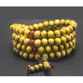 8mm*108pcs Mala Bracelet Necklace Men's Women's Tibetan Buddhist Buddha Meditation Prayer Bead Prayer Buddha Mala Chinese Knot (Green)