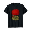 Red Geranium Blossom Vintage Flower T-Shirt