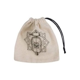 Q WORKSHOP Dwarven beige & black Basic Dice Bag