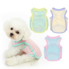 Ittokis 4 Pack Dog Cooling Shirts for Small Dogs Breathable Instant Cooling Dogs Vest Lightweight for Summer Dog Clothes (S)