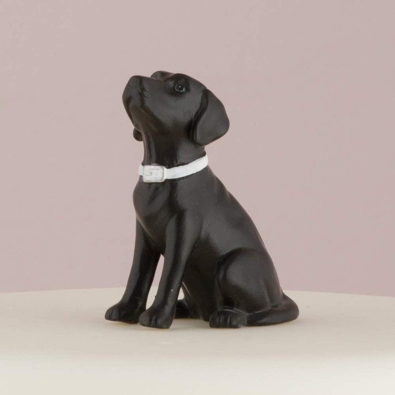 Weddingstar Labrador Dog Figurine Black (Pack of 1)
