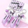 산리오 다이컷 키링형 손톱깎이-쿠로미 Sanrio Die-Cut Keychain Nail Clipper -