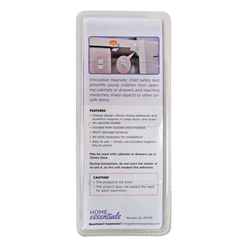 Home Essentials ~ Magnetic Cabinet Locks ~ No Tools Needed