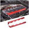 Unbranded For Corvette C8 2020-up Steel Red Engine Hood Edge