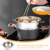 Stainless Steel Steamer Pot - 7 Inches Round with Cooking