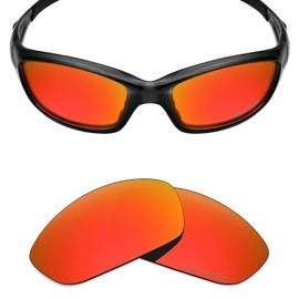 Mryok+ Polarized Replacement Lenses for Oakley Straight Jacket 2007 - Fire Red