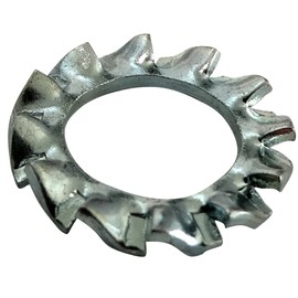 Aerzetix 100x M6 Ф11mm Washers, External Teeth, Zinc-plated Steel C17670